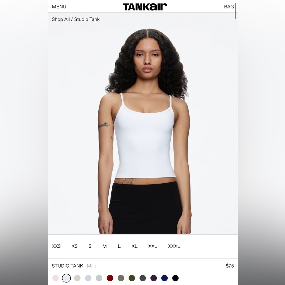 Tankair Studio Tank in milk